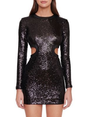 Dolce Sequin Cutout Minidress | Saks Fifth Avenue OFF 5TH