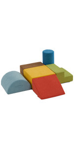 jela Foam Blocks 6Pcs Soft Play Equipment Luxury Miss Fabric, Toddler Climbing Toys Indoor Soft P... | Amazon (US)