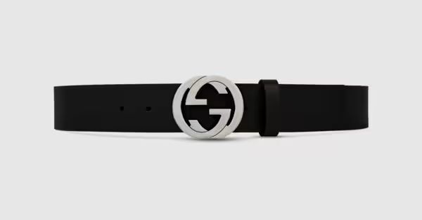 Gucci Leather belt with interlocking G | Gucci (US)