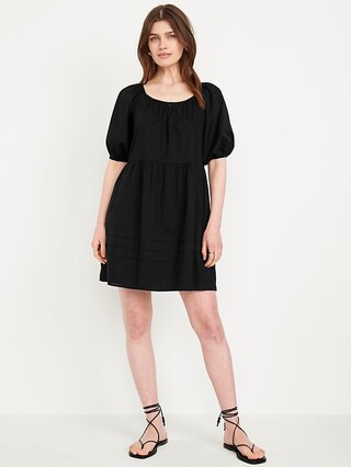 Pleated Mini Swing Dress | Old Navy (US)