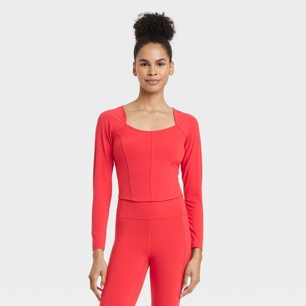 Women's Everyday Soft Cropped Long Sleeve Top - All In Motion™ | Target
