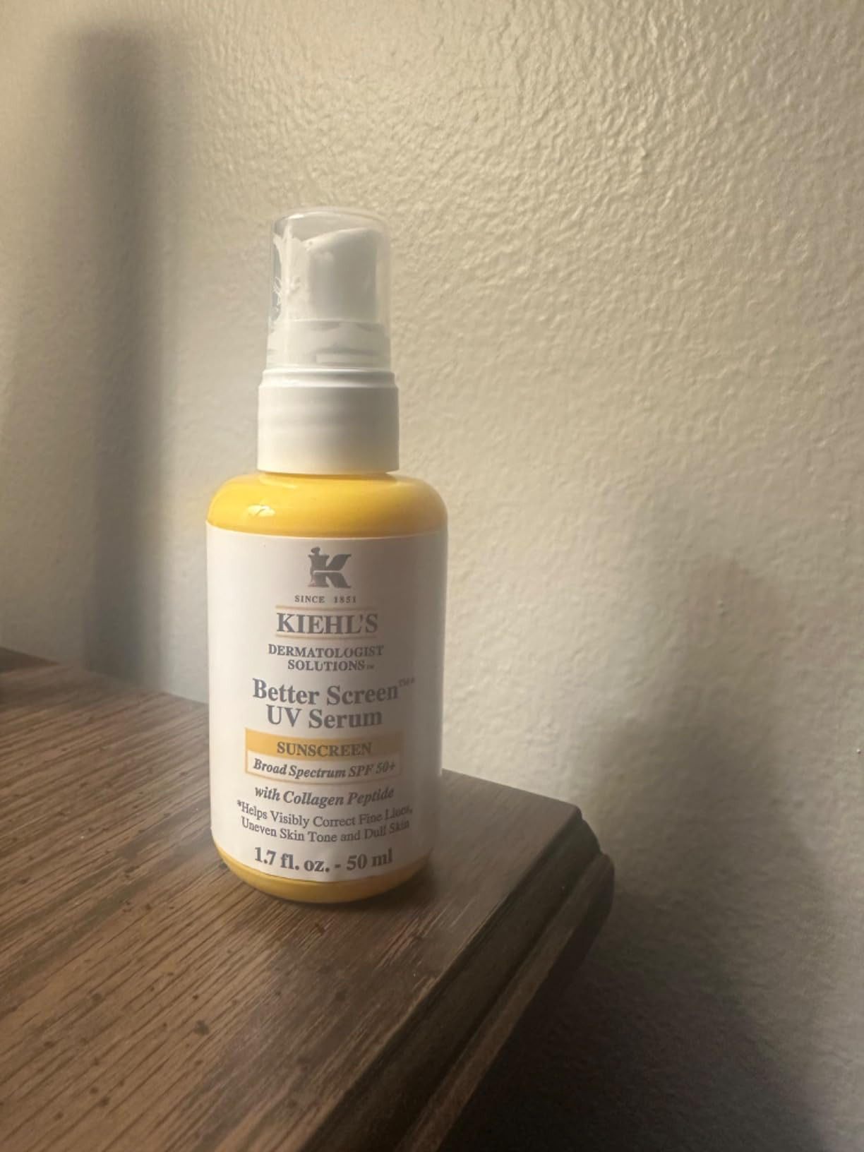 Kiehl's Better Screen UV Serum SPF 50+, Invisible Facial Sunscreen with Collagen Peptide, UV Filt... | Amazon (US)