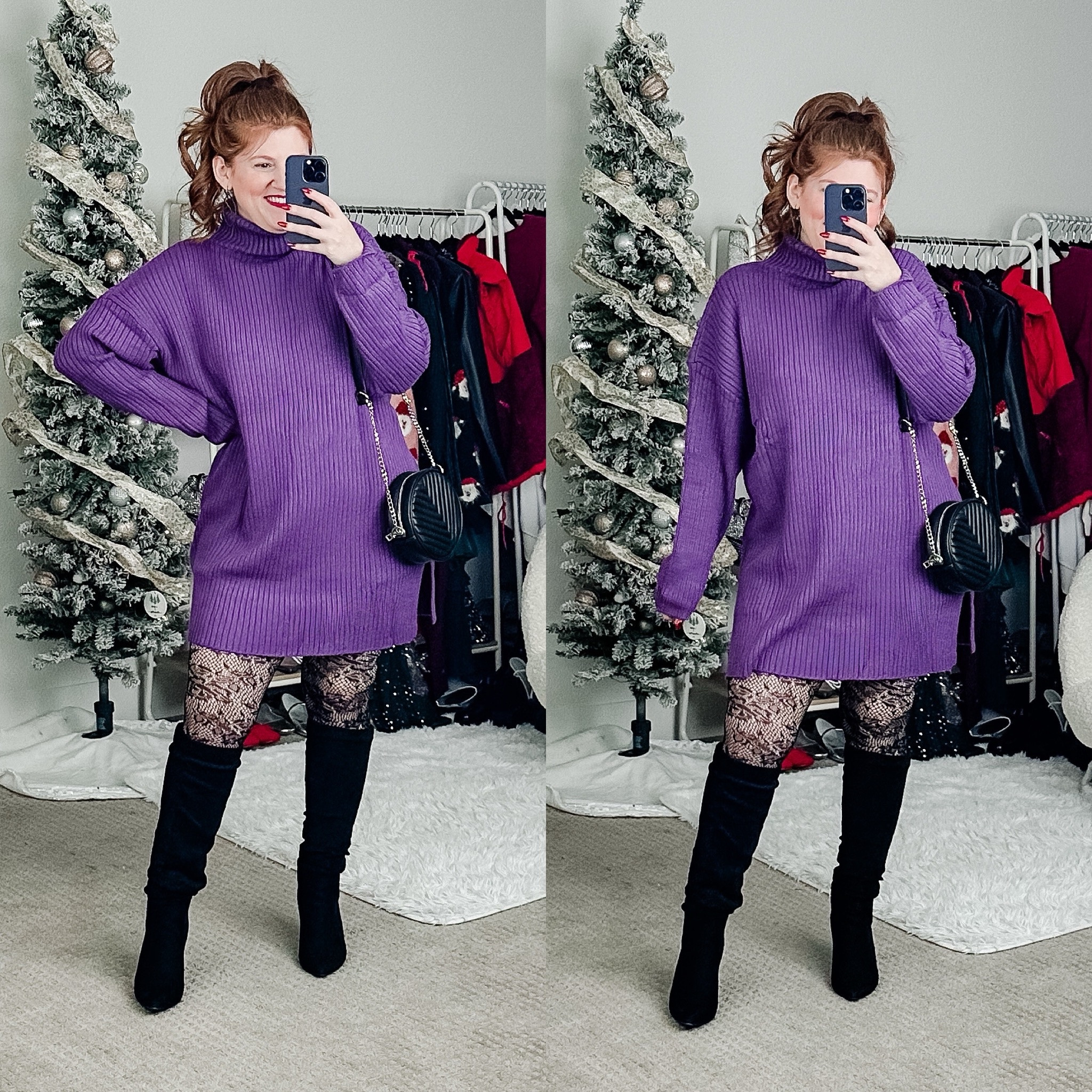 Amazon date night outfit. Size medium in sweater dress. 

Knee high boots. 

#LTKfindsunder50 #LTKstyletip #LTKshoecrush