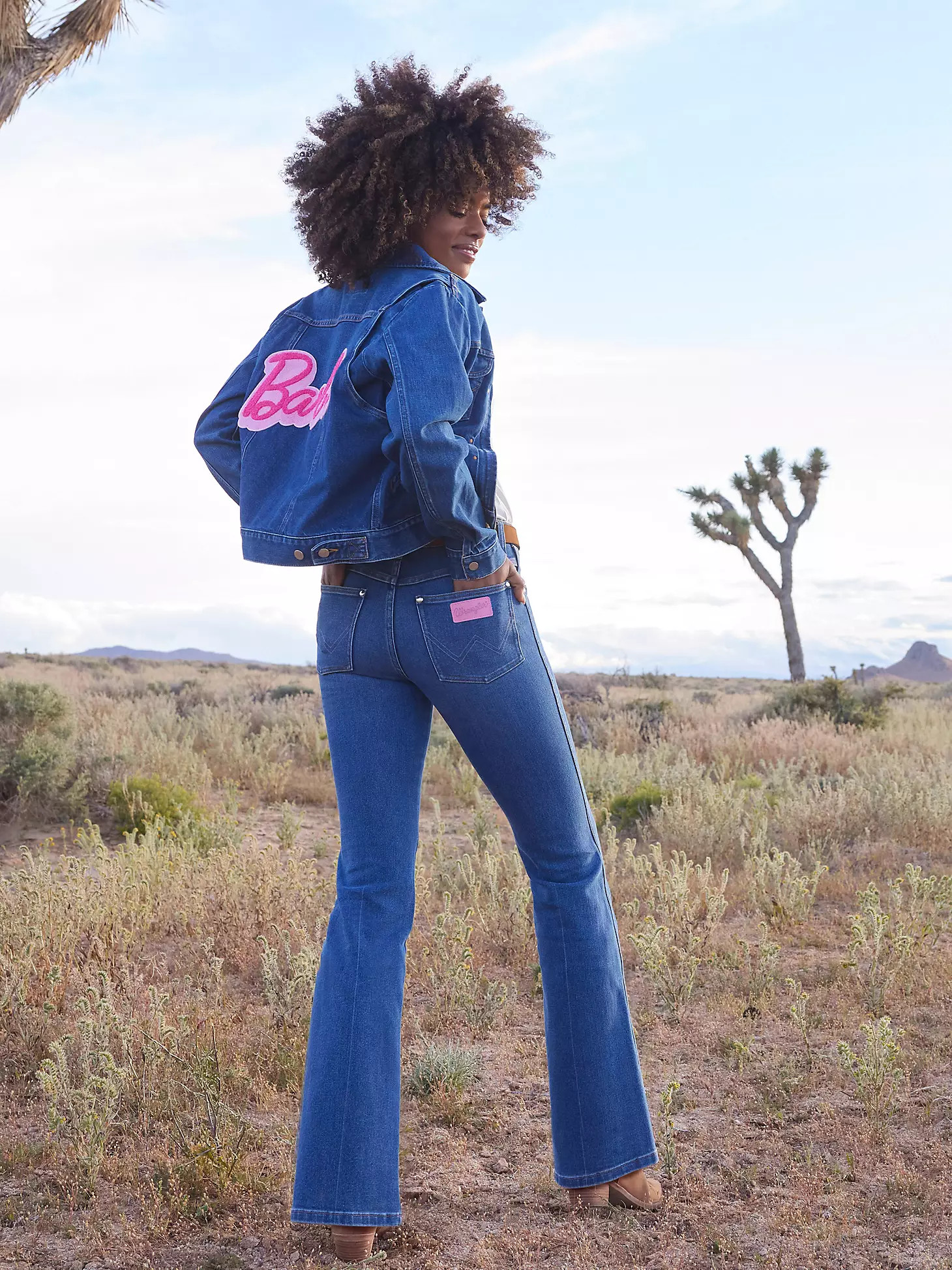 Wrangler x Barbie™ Westward High Rise Bootcut Jean in Wrangler Blue | Wrangler
