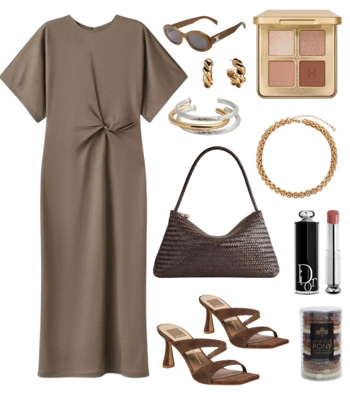 Spring outfit
Dress
Bag
Sandal 
Gold necklace

#LTKdayinmylife #LTKSeasonal