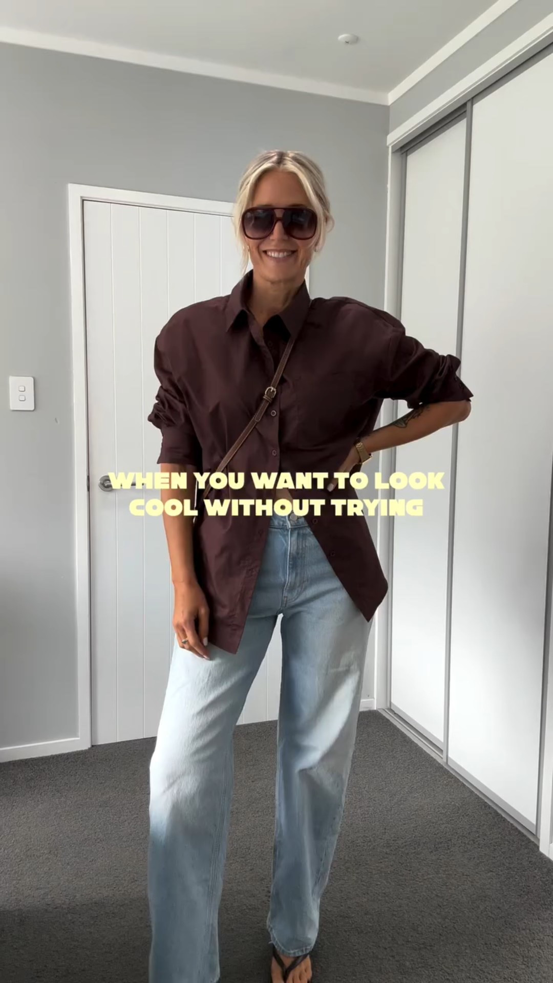 Here are some similar items I’ve linked from this post for the items I was wearing (below )
:
Jeans @zara (old)
Shirt @featherandnoise (gifted)
Shoes @numberoneshoesandhannahs Otis kitten heel jandals (ambassador)
Bag AliExpress
Sunnies @valleyeyewear ‘Bang’