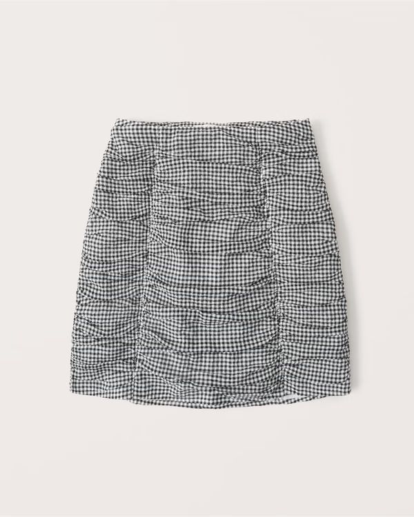 Ruched Mini Skirt | Abercrombie & Fitch (US)