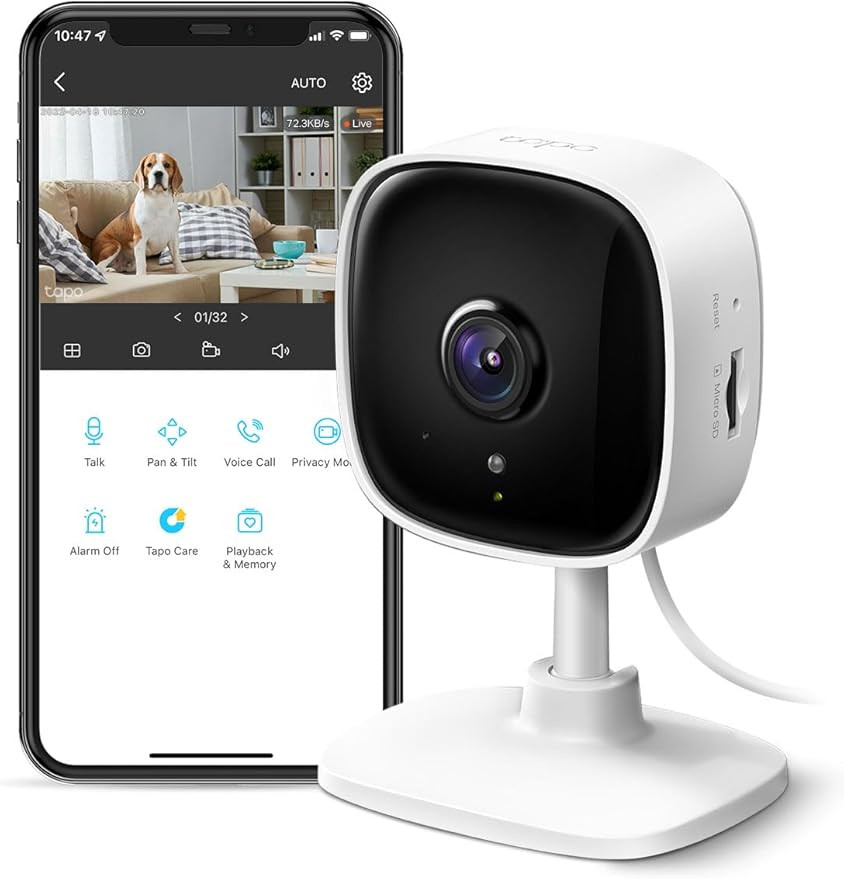TP-Link Tapo 1080P Indoor Security Camera for Baby Monitor, Dog Camera w/Motion Detection, 2-Way ... | Amazon (US)