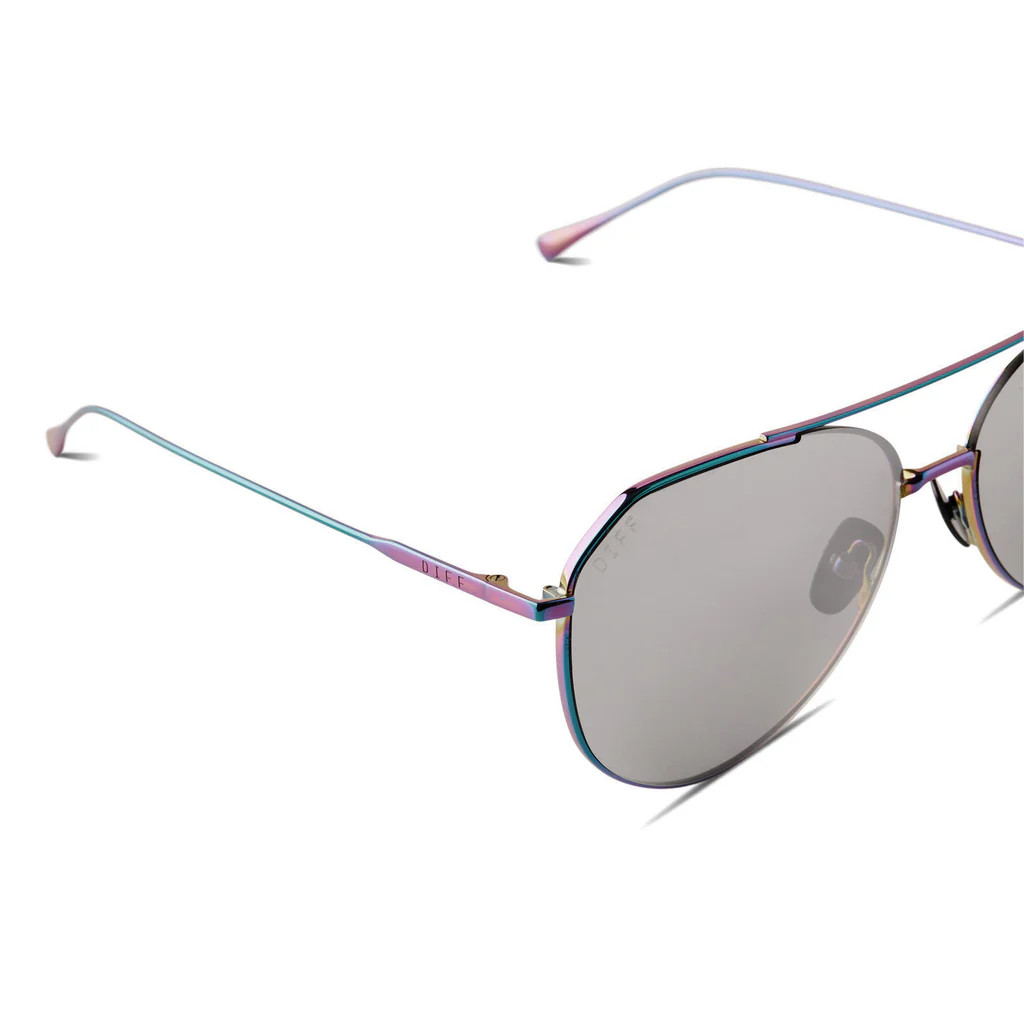 DASH - OIL SLICK + GREY MIRROR SUNGLASSES | DIFF Eyewear