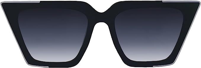 TOPFOXX - The CEO Faded Black - Square Oversized Sunglasses for Women - Trendy Sunnies with UV400... | Amazon (US)