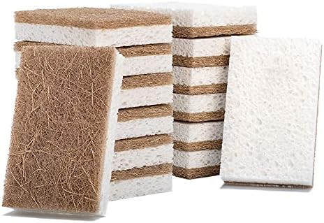 Amazon.com: Natural Dish Sponge – 10 Pack – MAGIX WORLD Eco Friendly Kitchen Scrubber – Bio... | Amazon (US)
