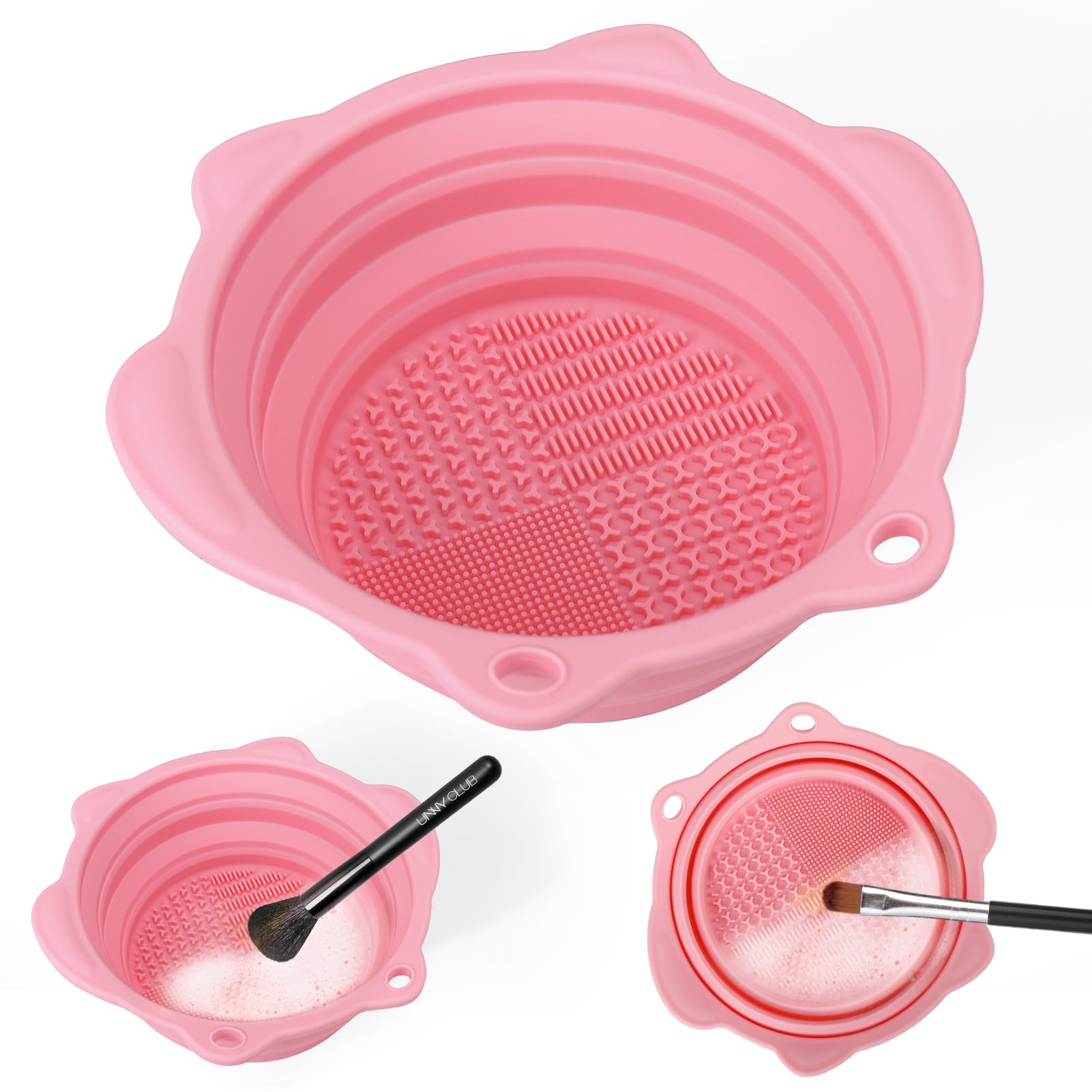Paint Brush Cleaner Mat,Foldable Silicone Paint Brush Cleaner Bowl,Portable Cleaning Tool for Pai... | Amazon (US)