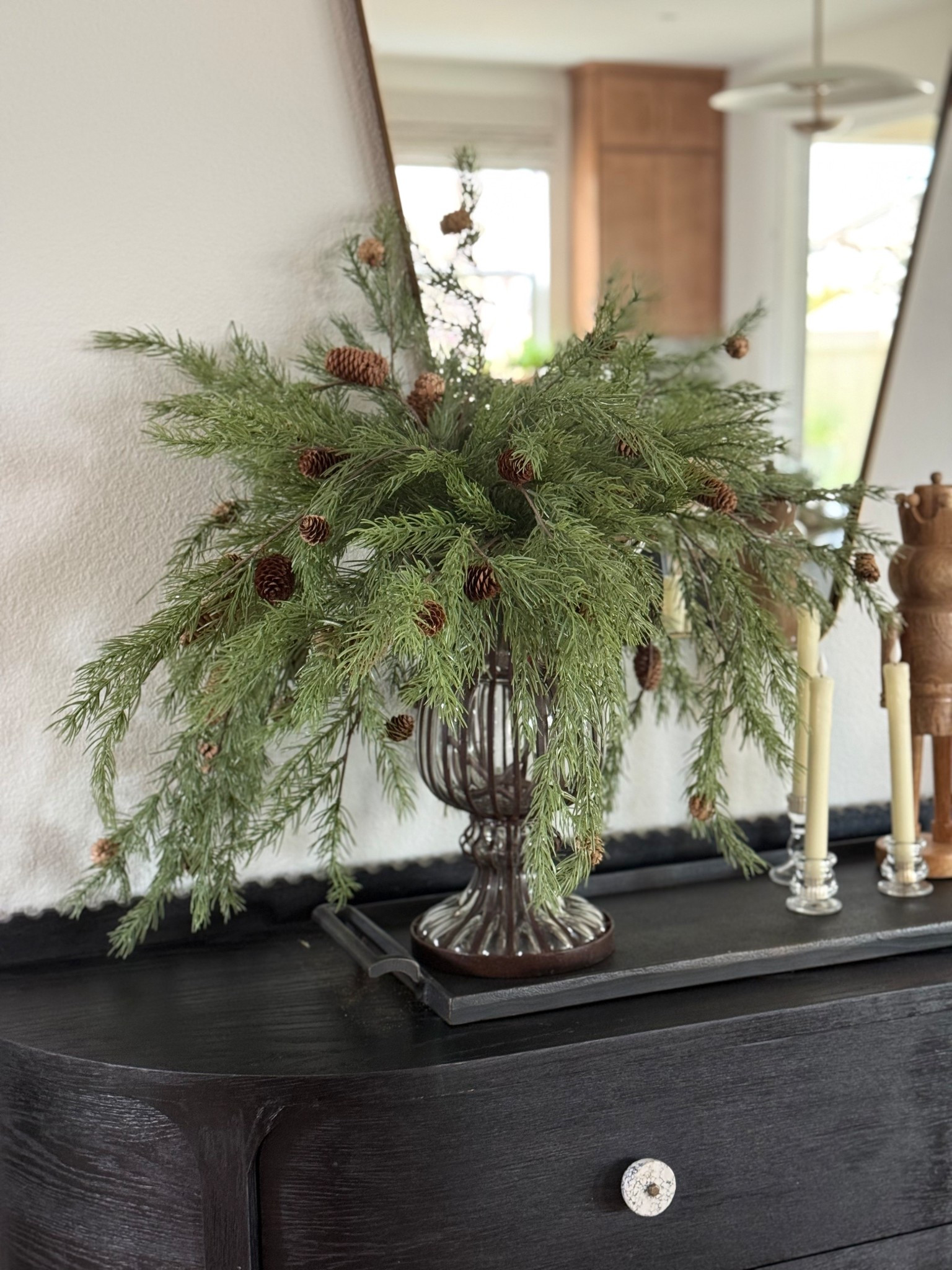 A moment for the holiday greenery! I linked a similar Anthropologie vase to this one! 

#LTKHoliday #LTKHome
