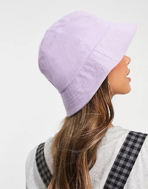 ASOS DESIGN canvas bucket hat in lilac | ASOS (Global)