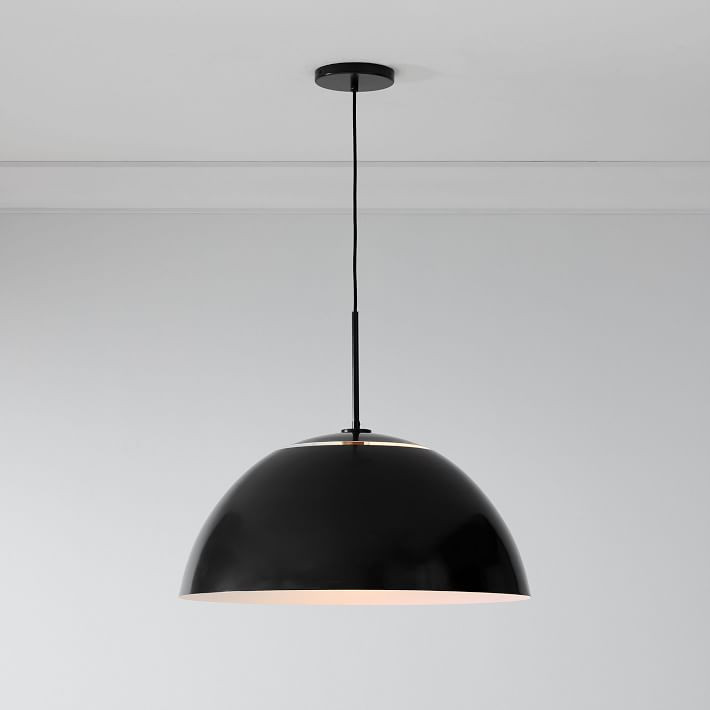 Sculptural Metal Hardwired Pendant (11.5"–18") | West Elm (US)