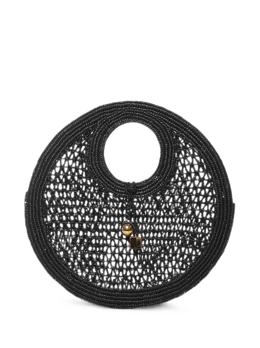 Jacquemus small The Spiaggia raffia tote bag - Black | Farfetch Global