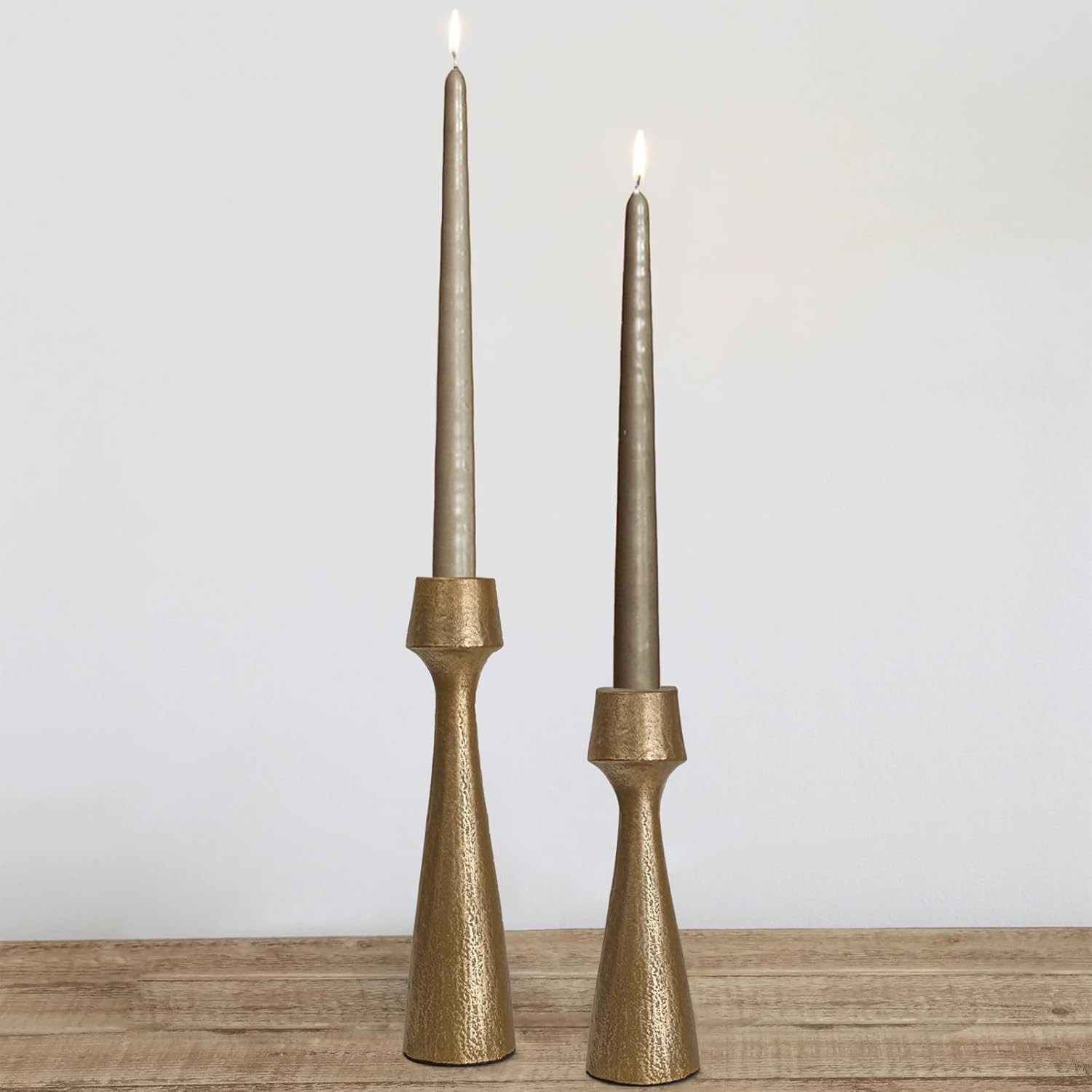 Iron Taper Candle Holder - Set of 2 Decorative Candle Stand, Metal Decorative Candlestick Holder ... | Amazon (US)