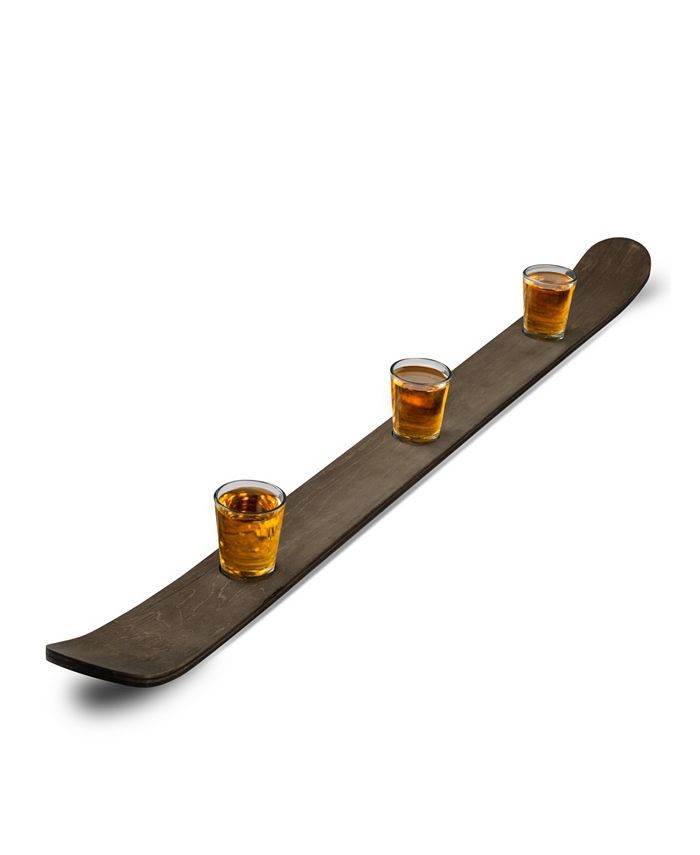 Studio Mercantile Drinking Ski Wood and Glass Set, 4 Pieces & Reviews - Shop All Holiday - Home -... | Macys (US)