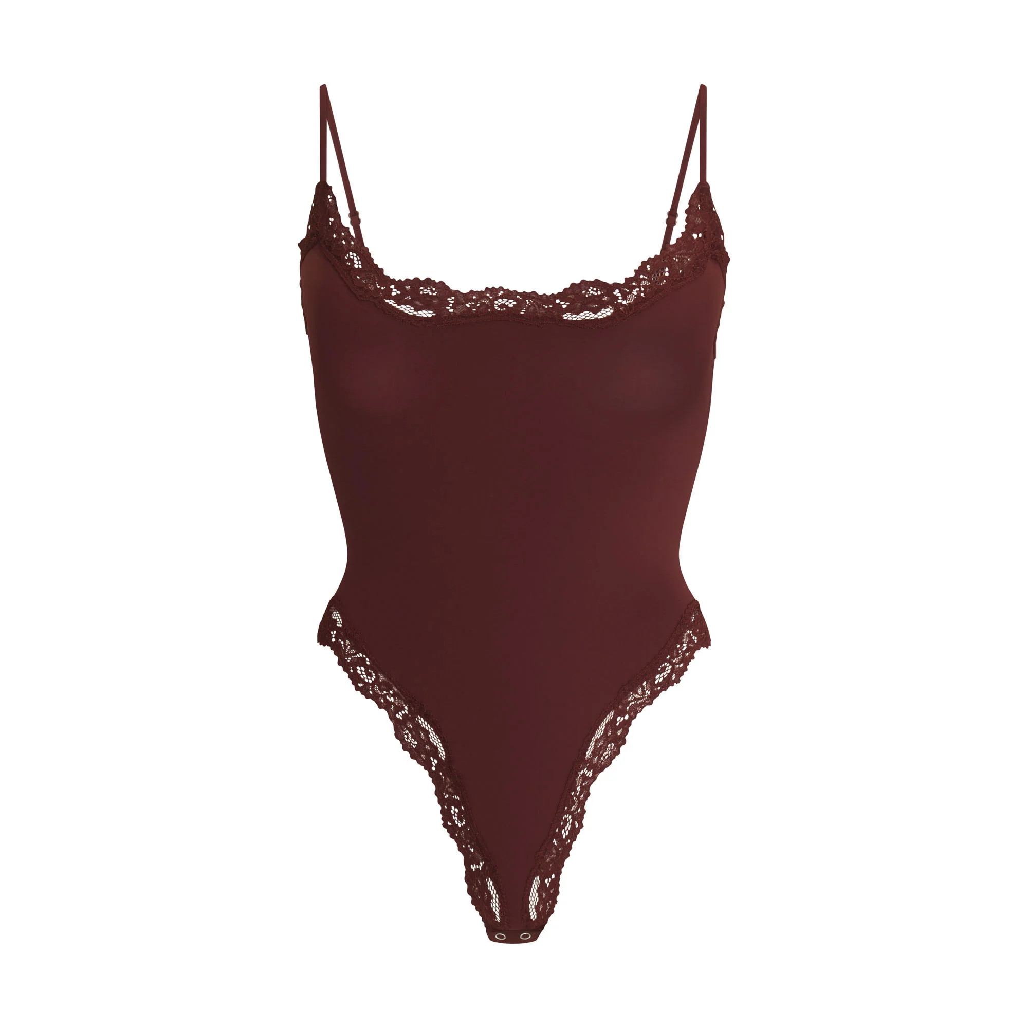 FITS EVERYBODY LACE CAMI BODYSUIT | OXBLOOD | SKIMS (US)