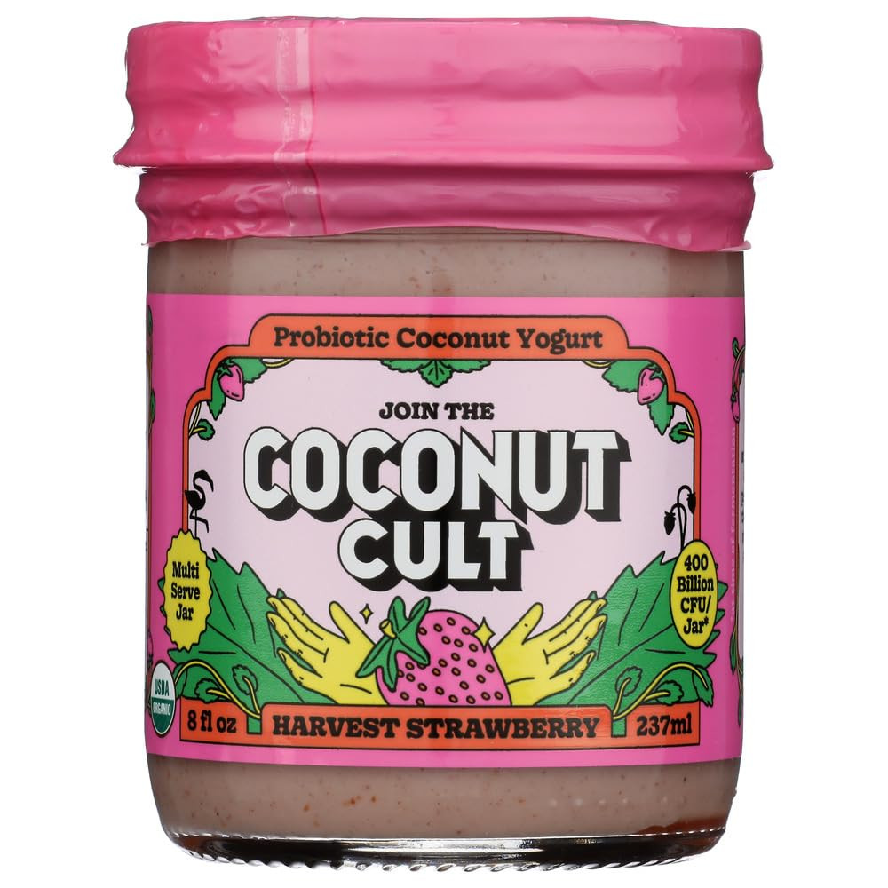 The Coconut Cult, Organic Harvest Strawberry Coconut Yogurt, 8 Oz | Amazon (US)