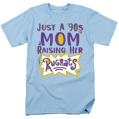 Rugrats Mother'S Day Just A 90'S Mom Adult T-Shirt Light Blue 3X Large | Target