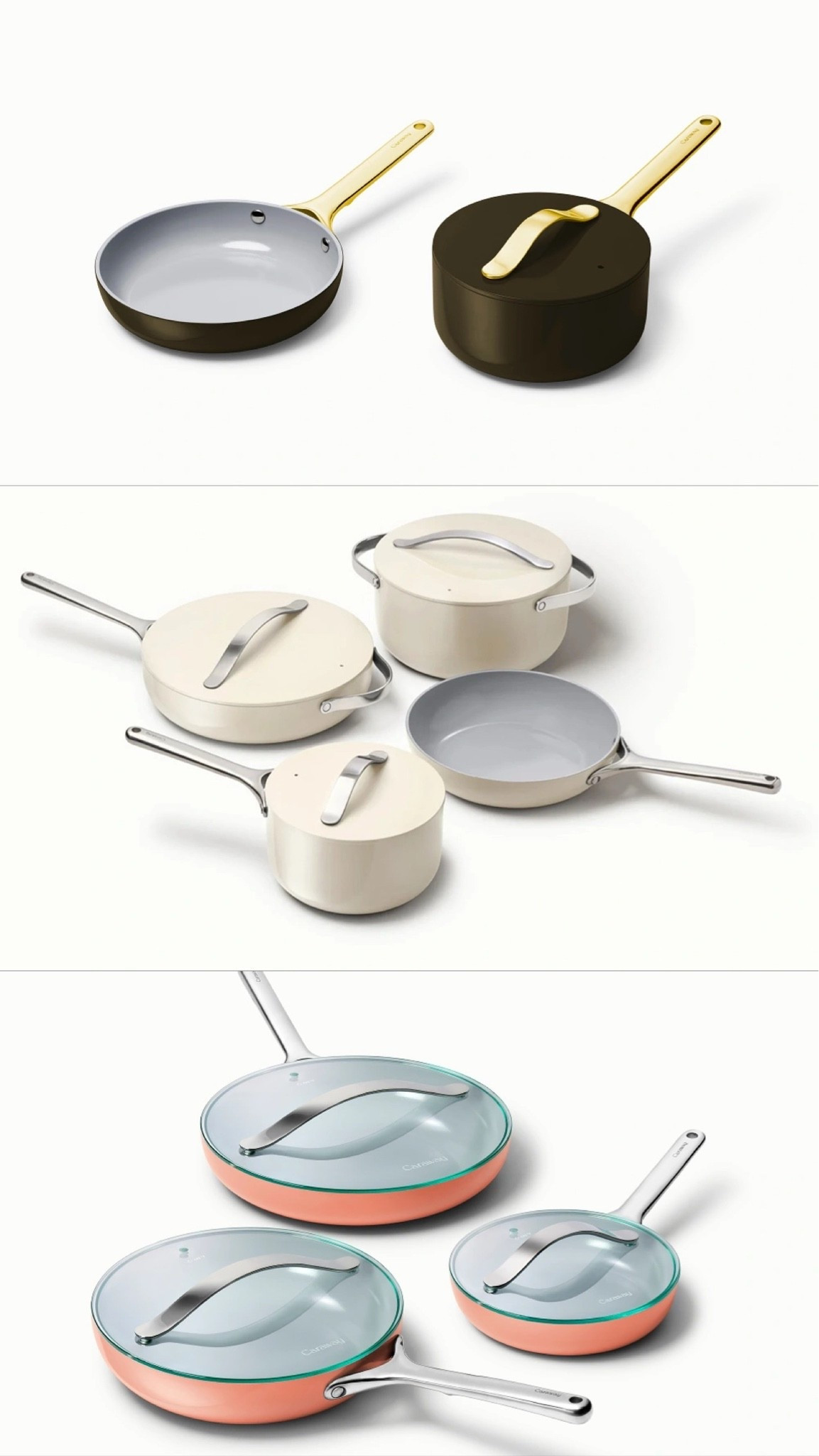 I LOVE my Caraway pan set, and select cookware is on sale right now including my exact set! 🍳🤍