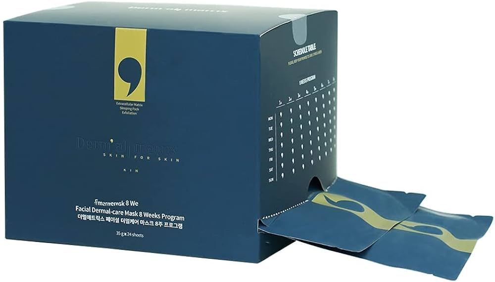 DERM·ALL MATRIX] Daily Facial Dermal-care (35g/sheet) Overnight mask pack,Lifting and Hydrating,... | Amazon (US)