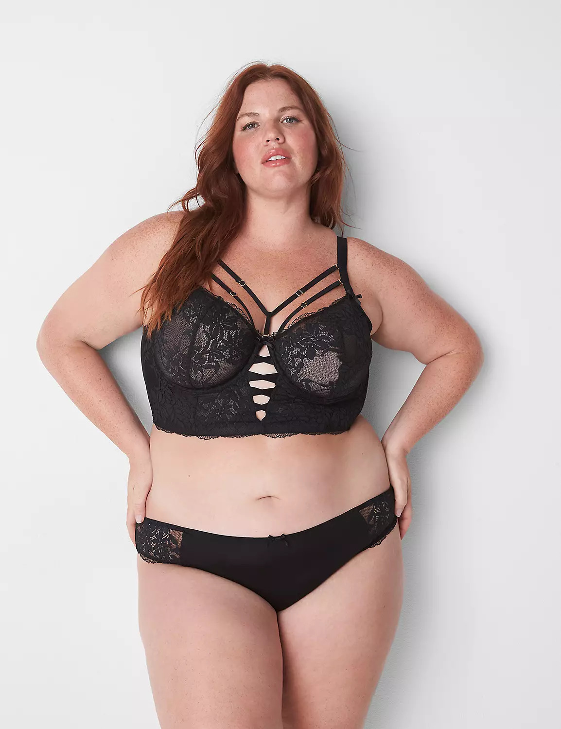 Sheer Lace Unlined Longline Balconette Bra | LaneBryant | Lane Bryant (US)