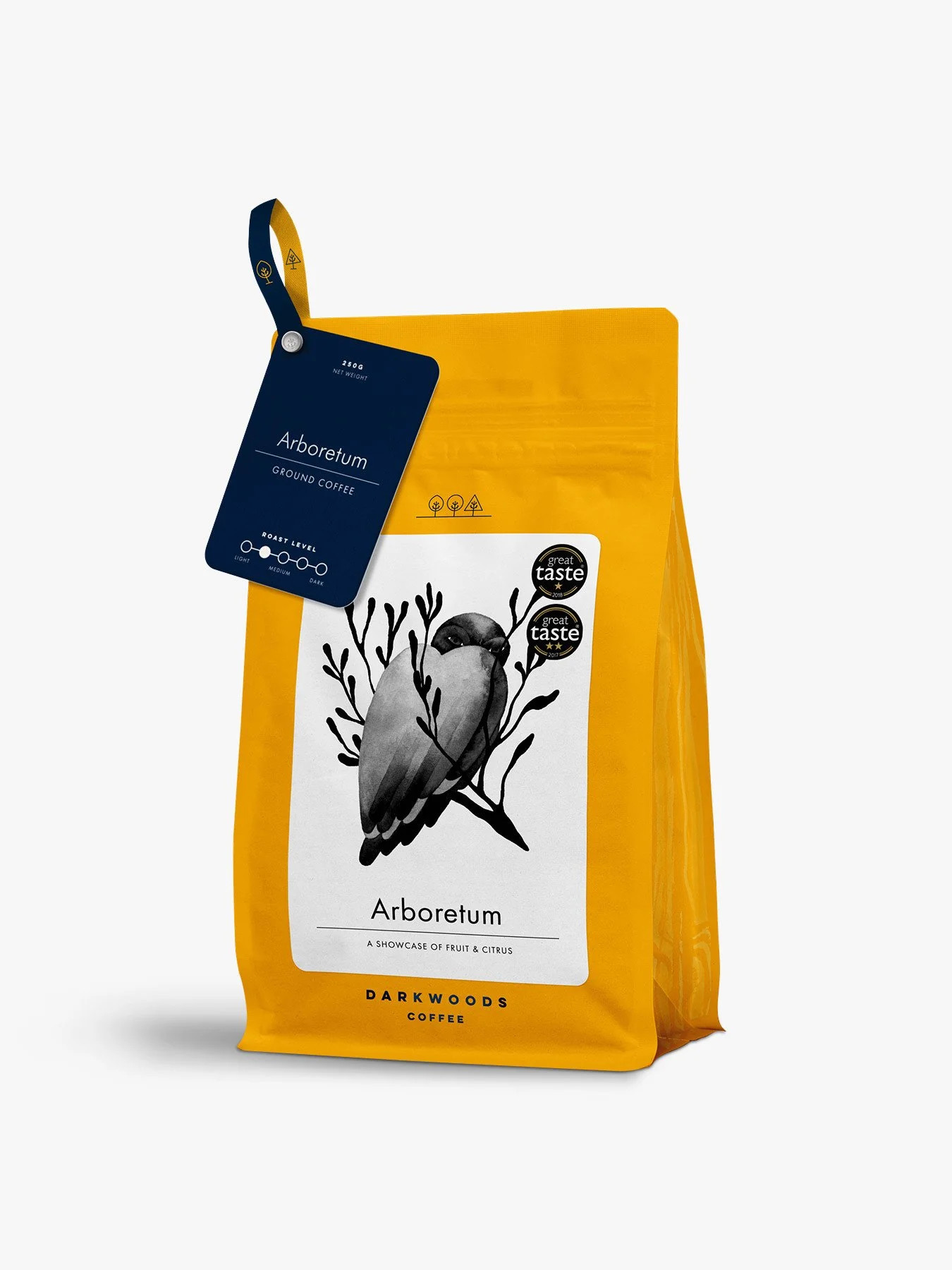 Arboretum Light Roast Ground Coffee 250g | Fenwick UK