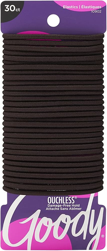 Goody Womens Ouchless Braided Elastics, Brown 30CT | Amazon (US)