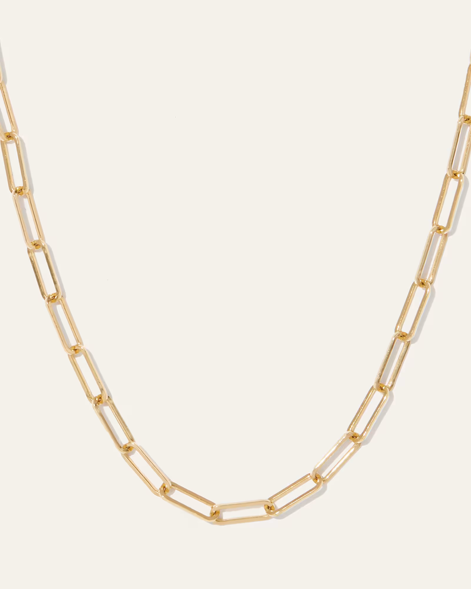 14K Gold Small Paperclip Chain Necklace | Quince