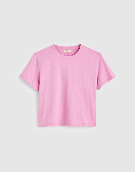 The Easy Crop Crewneck Tee in Soft Slub | Madewell