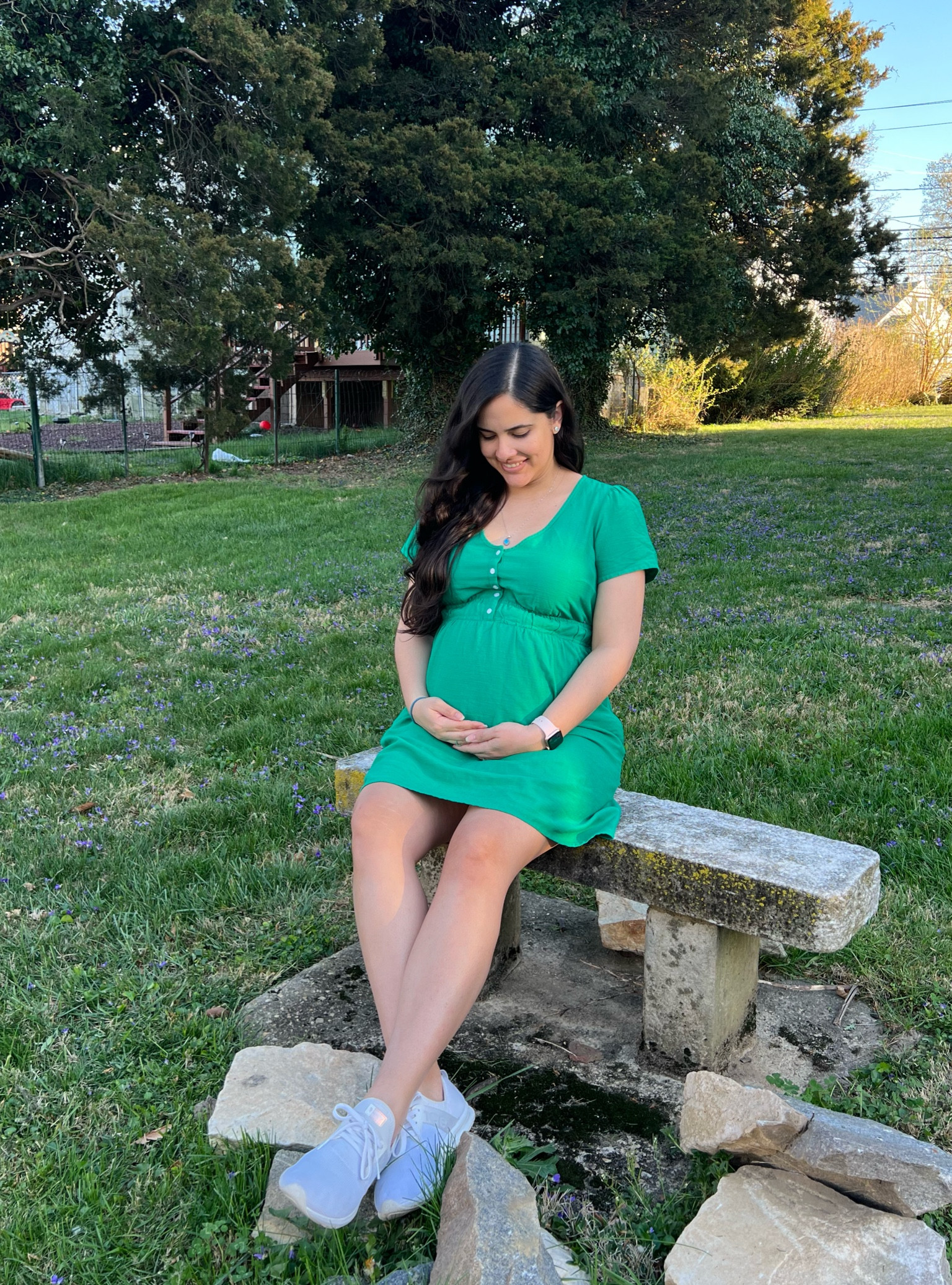 Spring OOTD Casual Maternity Dress Perfect for Spring and Summer

#LTKcurves #LTKbaby #LTKbump