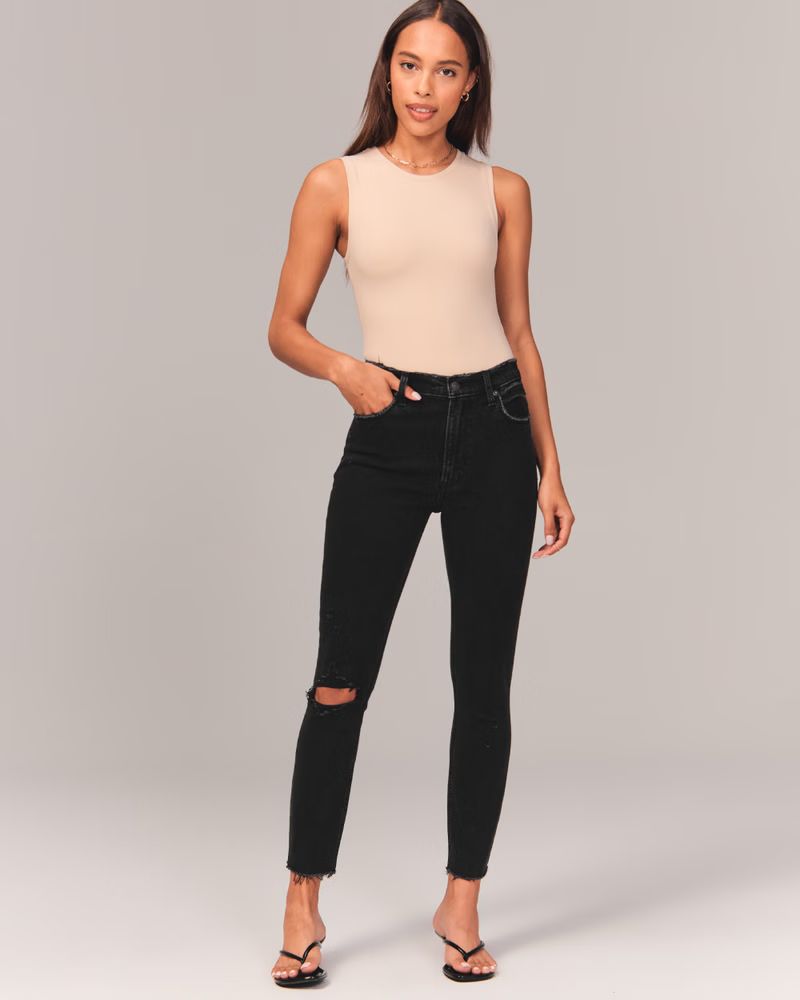 Women's High Rise Skinny Jeans | Women's Bottoms | Abercrombie.com | Abercrombie & Fitch (US)