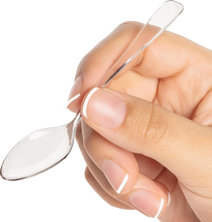 Loreso Disposable Plastic Mini Clear Dessert Spoons For Miniature Dessert Cups, Tasting Party, Sa... | Amazon (US)