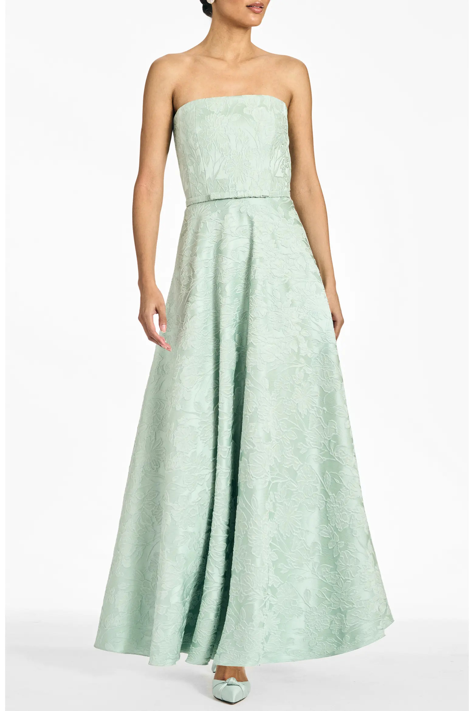 Darian Floral Jacquard Strapless Gown (Women) | Nordstrom | Nordstrom