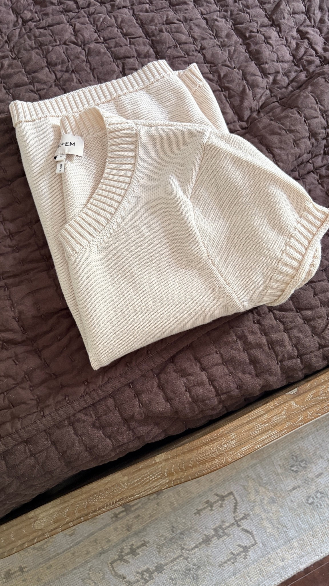 The perfect capsule wardobe sweater tee with the loveliest details