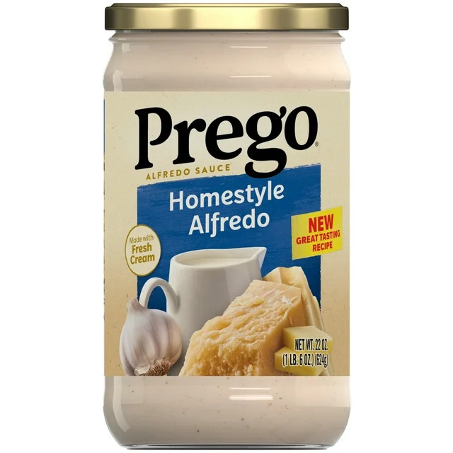 Prego Homestyle Alfredo Pasta Sauce, 22 oz Jar | Walmart (US)