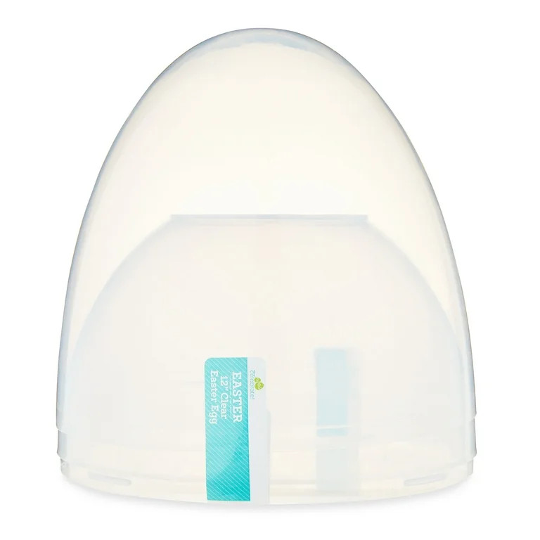 Easter Large Clear Plastic Egg Container, 12 in, by Way To Celebrate | Walmart (US)