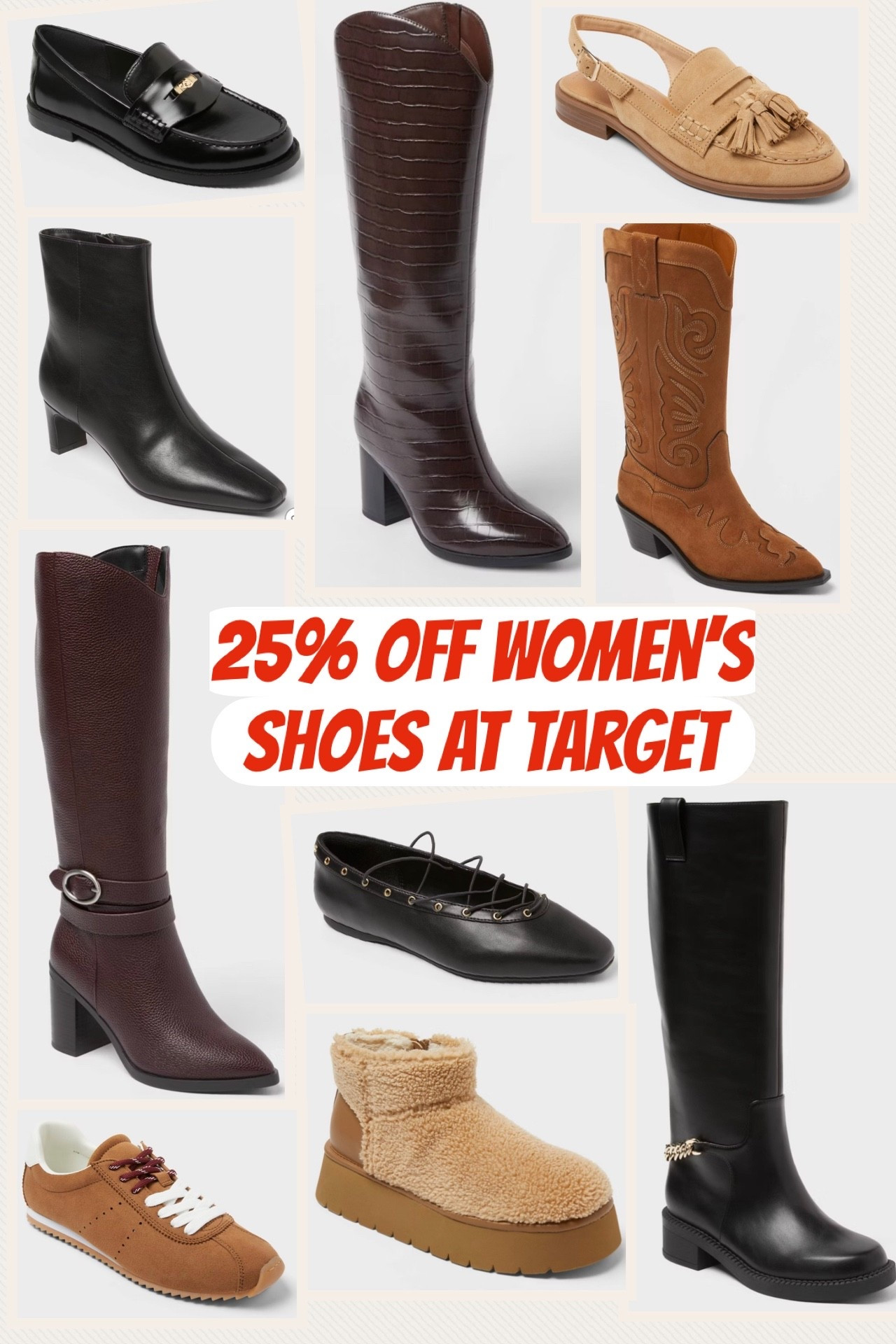 25% off women’s & toddles shoes at Target! 🎯


#boots #sneakers #trending 

#LTKShoeCrush #LTKSaleAlert #LTKFindsUnder50