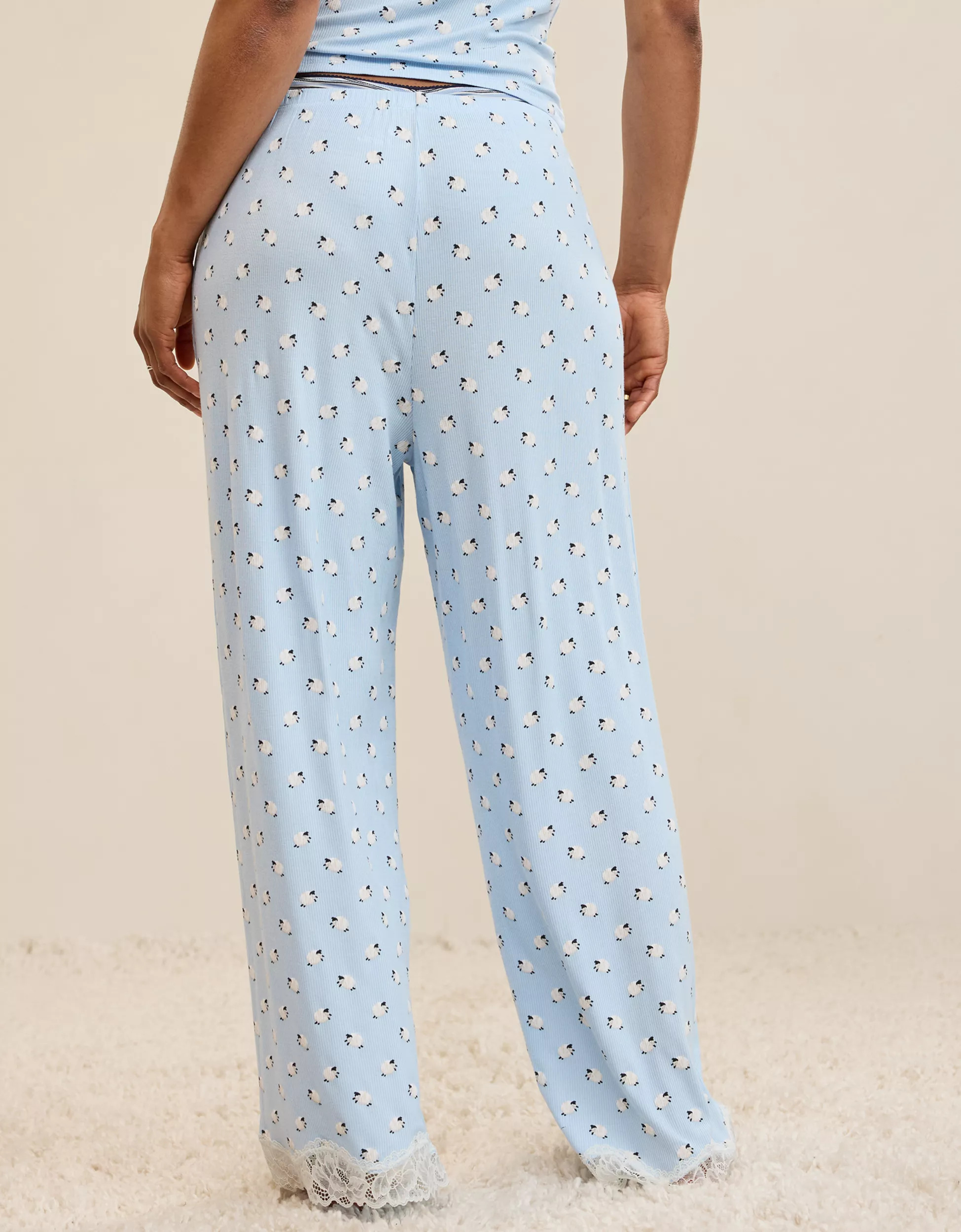 Aerie Real Soft® Rib Trouser PJ | Aerie