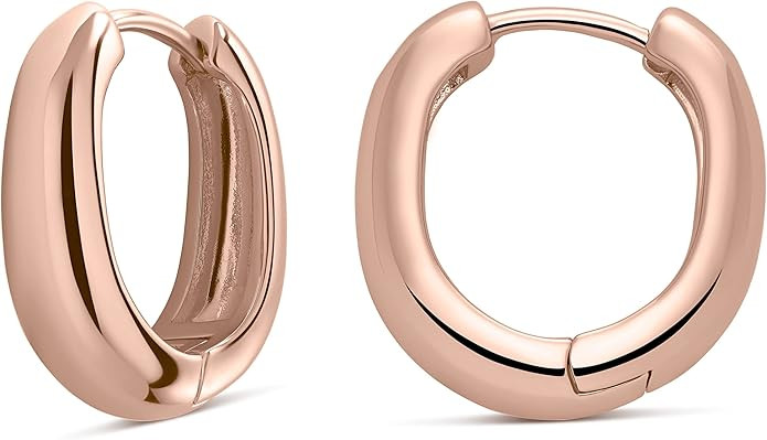 MILLA 14k Gold Huggie Earrings or Sterling Silver Huggie Earrings for Women Multipack & Individua... | Amazon (US)