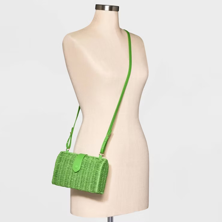 Straw Chain Shoulder Handbag - A New Day™ | Target
