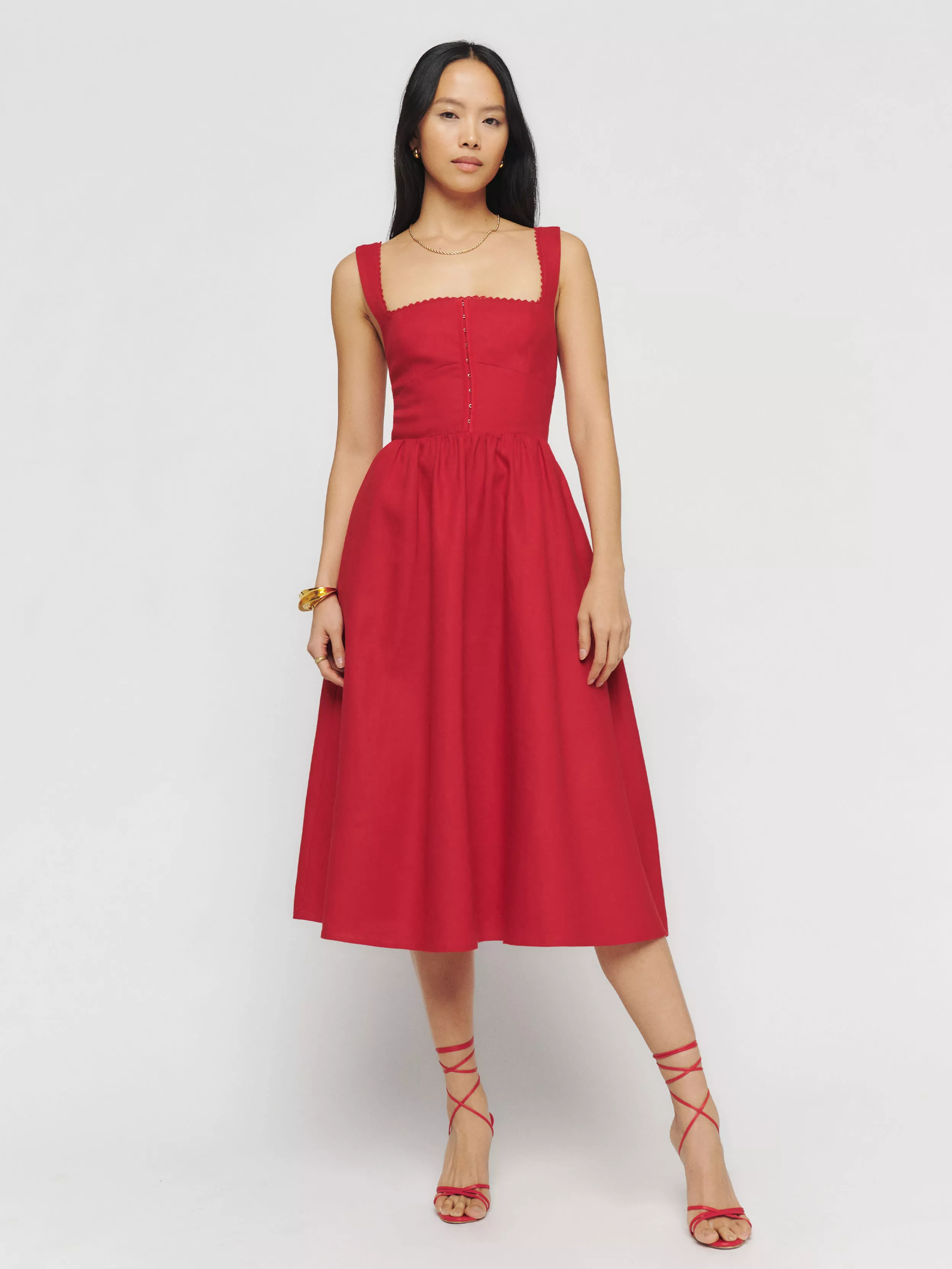 AUTH Alexis Marinet Dress Cardinal XSSM