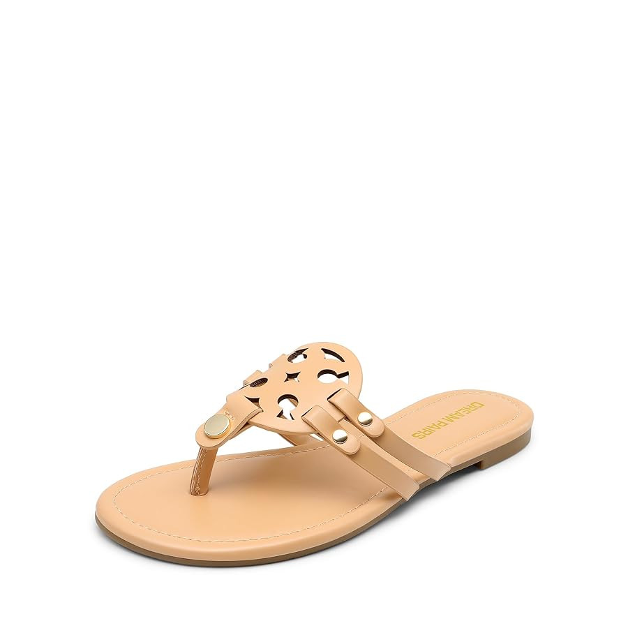 DREAM PAIRS Flip Flops for Women Comfortable Thong Flat Sandals for Summers Dress Beach | Amazon (US)