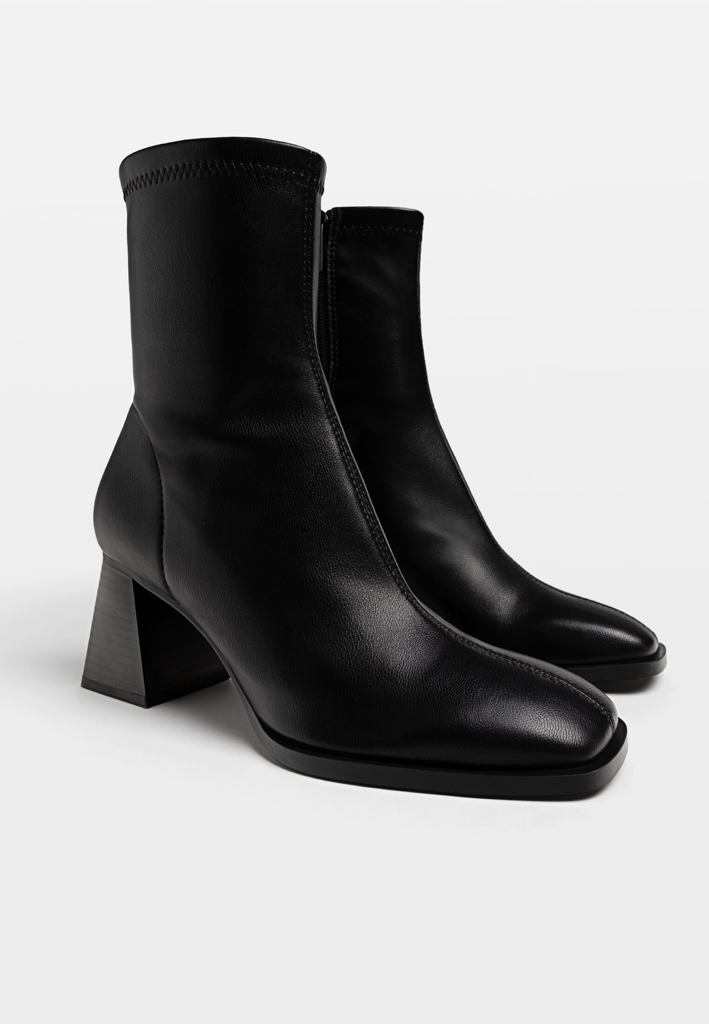 Mid-heel boots with stretch legs | Stradivarius (UK)