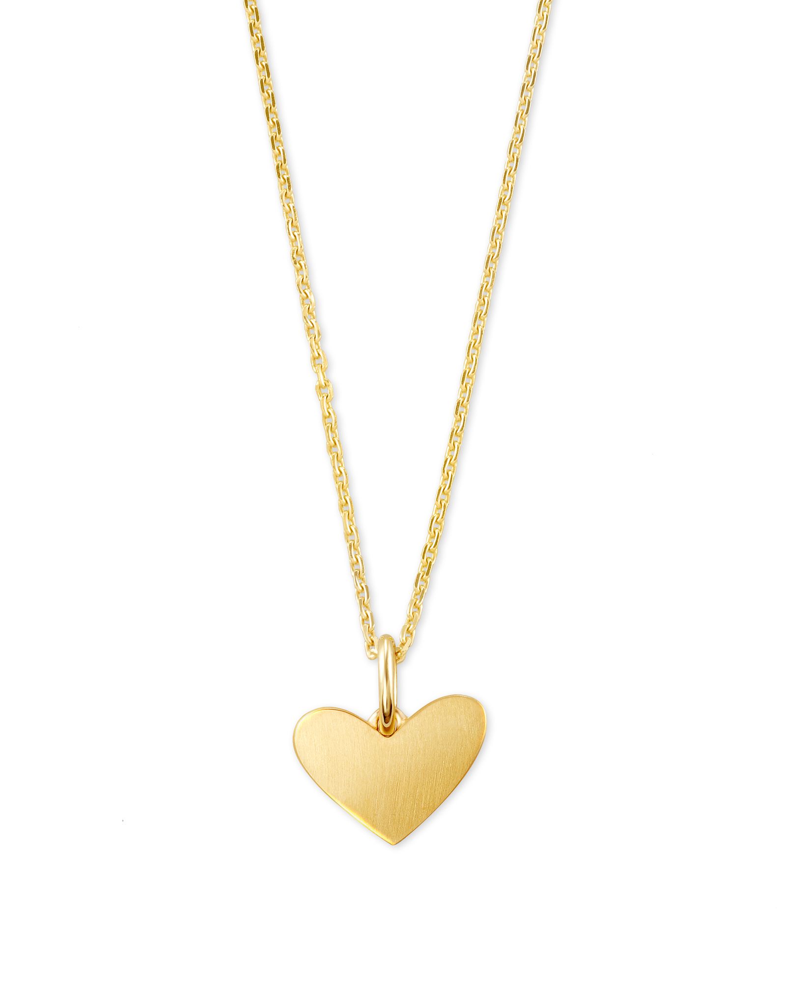 Ari Heart Charm Necklace In 18k Gold Vermeil | Kendra Scott