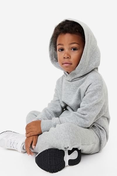 Hoodie - Light gray melange - Kids | H&M US | H&M (US + CA)