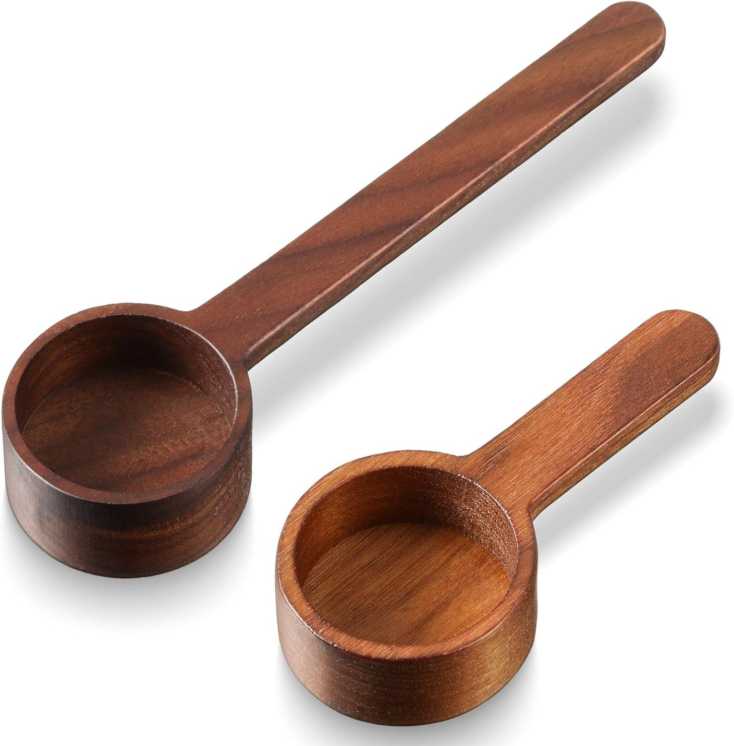 2 Pieces Wooden Measuring Coffee Scoop Set Ground Coffee Coffee Spoon in Walnut Wood Wooden Measu... | Amazon (US)