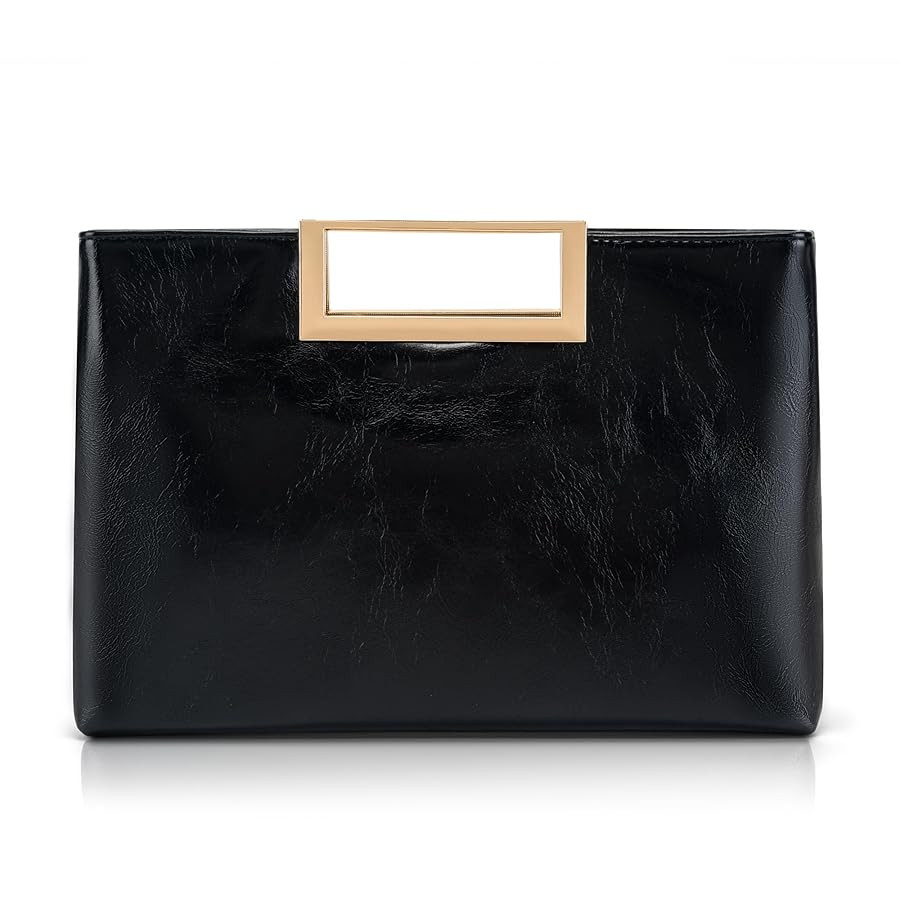 Milisente Clutch Purses for Women Formal Casual Sparkly PU Leather Handbag Purse with Handle for ... | Amazon (US)